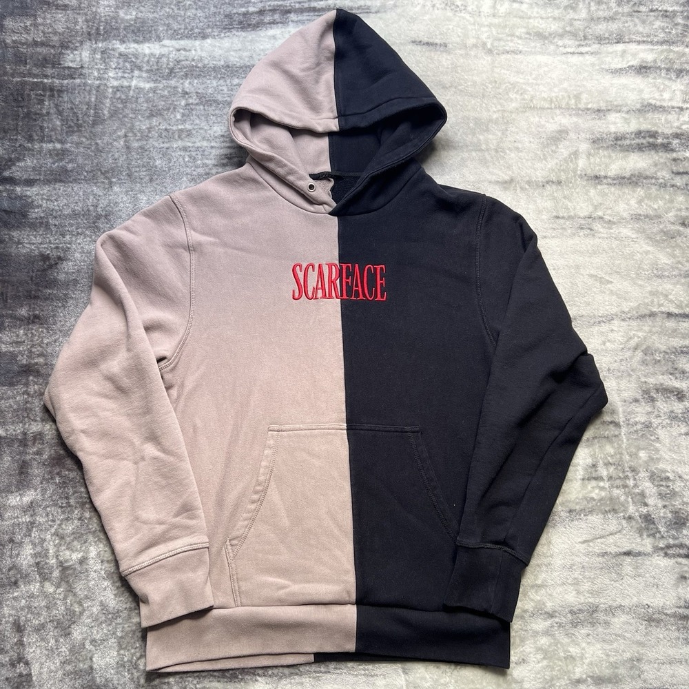 Shoe Palace x Scarface TWIY Split Pullover Hoodie Tony Montana Embroidered M